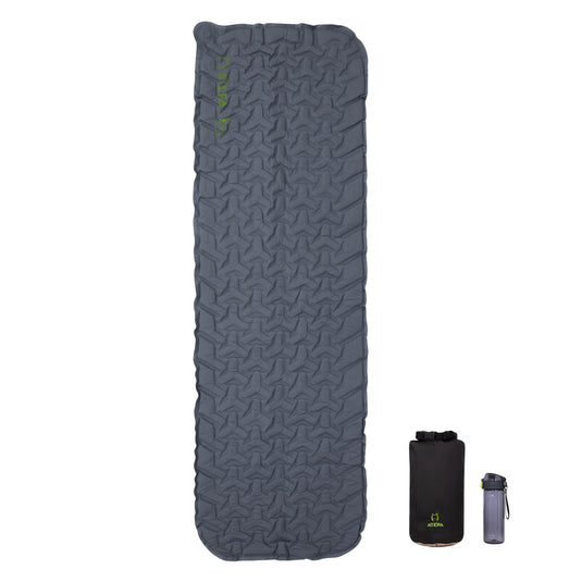 ATEPA HybridLoft 3 Ultralight Self‑Inflating Sleeping Pad – 4‑Side Compression, 3‑Season Compact Mat