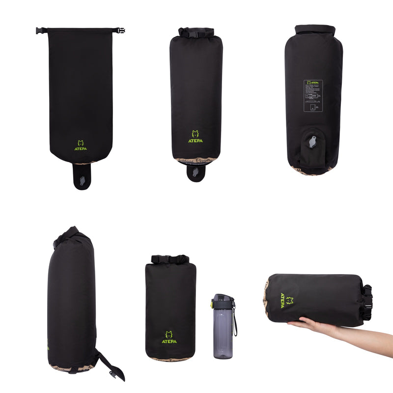 Cargue la imagen en el visor de la galería, ATEPA HybridLoft 3 Ultralight Self‑Inflating Sleeping Pad Blue – 4‑Side Compression, 3‑Season Compact Mat
