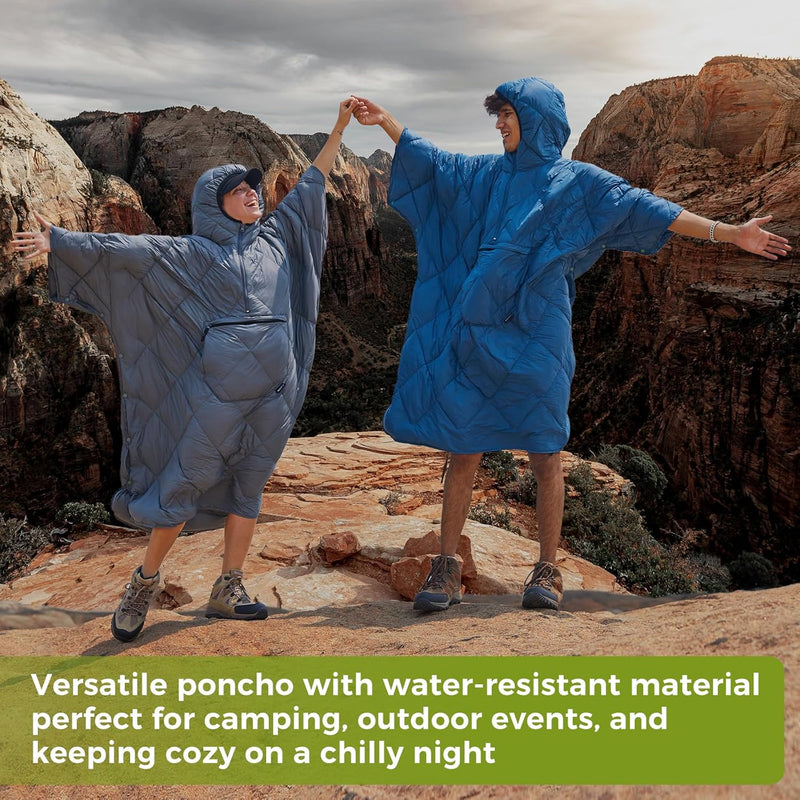 Load image into Gallery viewer, ATEPA MURANO 350 Honcho Poncho Water-resisitant Blanket Cloak Cape with Hat
