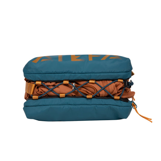ATEPA Mini Trail Sling Bag, Unisex Lightweight Crossbody Pouch with Rope Strap, Dual Compartments & Bungee Storage
