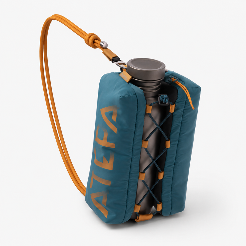 Load image into Gallery viewer, ATEPA Mini Trail Sling Bag, Unisex Lightweight Crossbody Pouch with Rope Strap, Dual Compartments &amp; Bungee Storage
