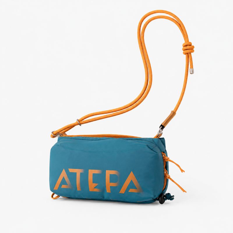 Load image into Gallery viewer, ATEPA Mini Trail Sling Bag, Unisex Lightweight Crossbody Pouch with Rope Strap, Dual Compartments &amp; Bungee Storage
