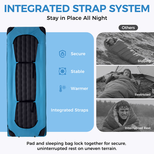 ATEPA Premium Sleep System Bundle – 4-Season Down Sleeping Bag & R-6.6 Pad