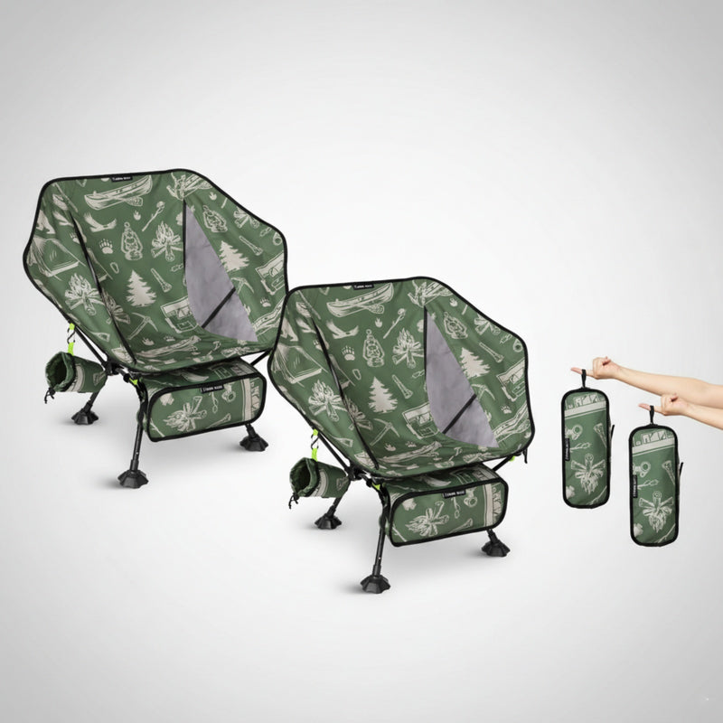 Load image into Gallery viewer, ATEPA UFO P30 Ultralight Camping Chair for Camping Backpacking Hiking  Beach and Lawn 2 PACKS
