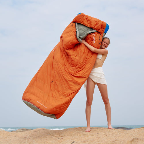 ATEPA Ultimate Backpacking Sleep System Bundle – 3-in-1 Down Sleeping Bag & All-Season Insulated Sleeping Pad