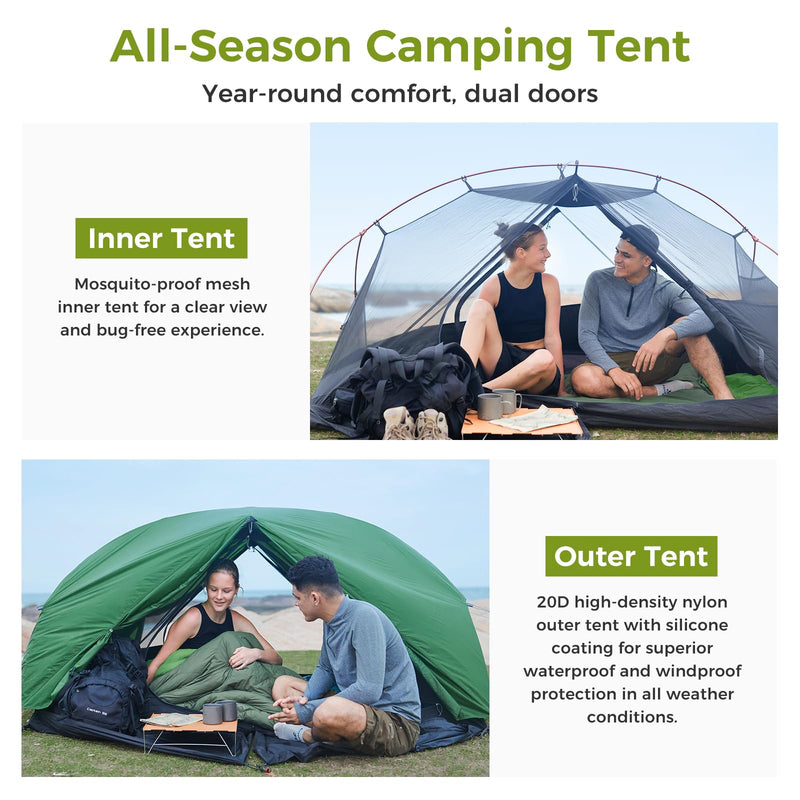 Load image into Gallery viewer, ATEPA Ultralight 2-Person Backpacking Tent
