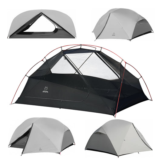 ATEPA Ultralight 2-Person Backpacking Tent Grey