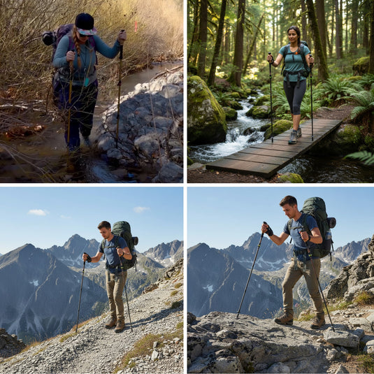 Atepa Ultralight Carbon Fiber Trekking Poles - 3-Second Setup, Unmatched Stability for Serious Hikers