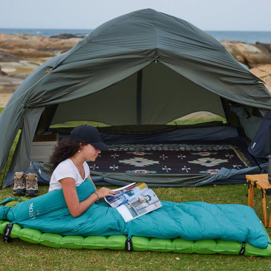 ATEPA Ultralight Cold-Weather Camping Bundle – Premium Down Sleeping Bag & High R-Value Insulated Sleeping Pad