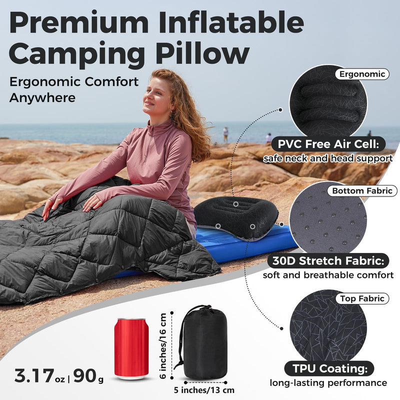 Load image into Gallery viewer, ATEPA Ultralight Inflatable Camping Pillow

