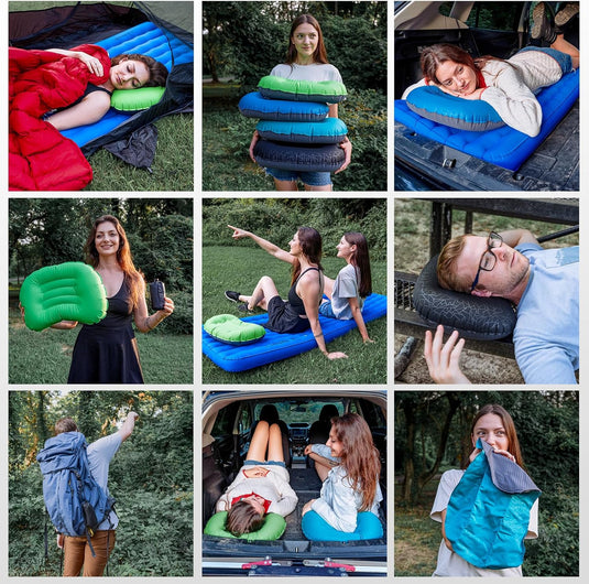 ATEPA Ultralight Inflatable Camping Pillow Black