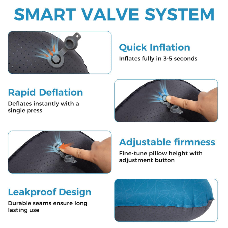 Load image into Gallery viewer, ATEPA Ultralight Inflatable Camping Pillow Blue
