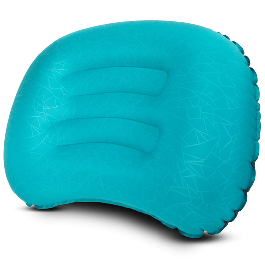 ATEPA Ultralight Inflatable Camping Pillow – Ergonomic Neck Support for Backpacking, Travel & Airplane 3-5 Sec Inflation, Leak-Proof, 90g Peacock Blue