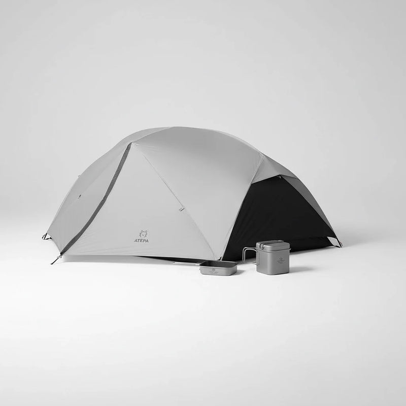 Load image into Gallery viewer, ATEPA Voyage LT 2 Backpacking Tent + Cook'n'Escape Titanium Cookset – Ultralight Camping Bundle for Two

