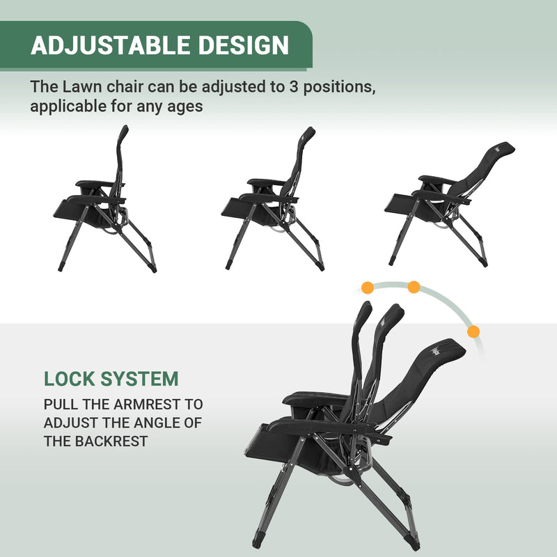 Load image into Gallery viewer, KingCamp Adjustable High Back Camping Chair
