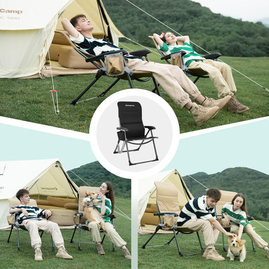 KingCamp Adjustable High Back Camping Chair