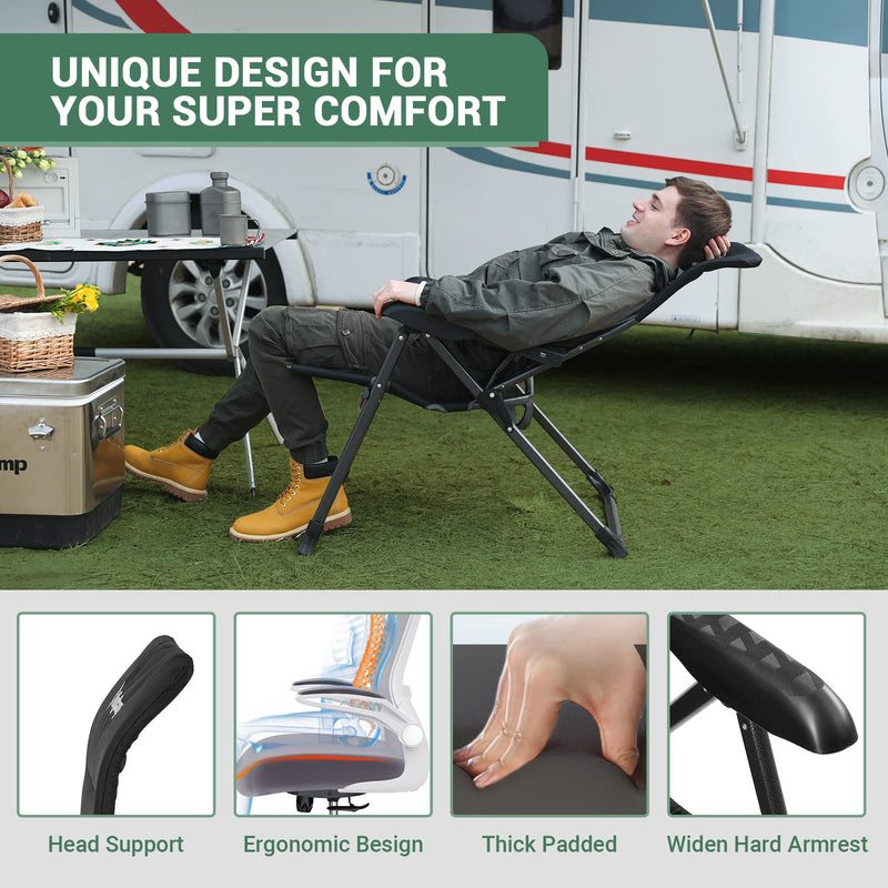 Load image into Gallery viewer, KingCamp Adjustable High Back Camping Chair
