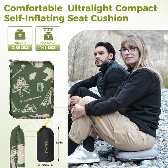 ATEPA BUBBLE 5.0 Trail Seat Inflatable Seat Cushion Comfortable and Compact