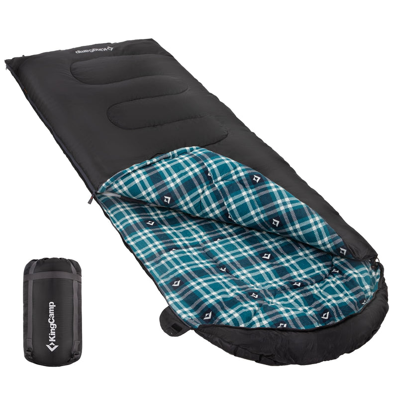 Load image into Gallery viewer, KingCamp CLOUDY 300 Sleeping Bag-Envelope With Hood
