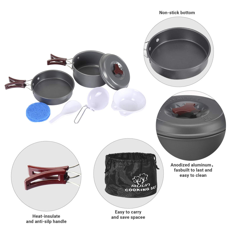 Load image into Gallery viewer, BULIN Camping Cookware Mastering the Outdoors with Premium Camping Cookware
