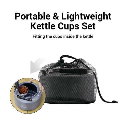 BULIN Camping Kettle Set with 4 Cups
