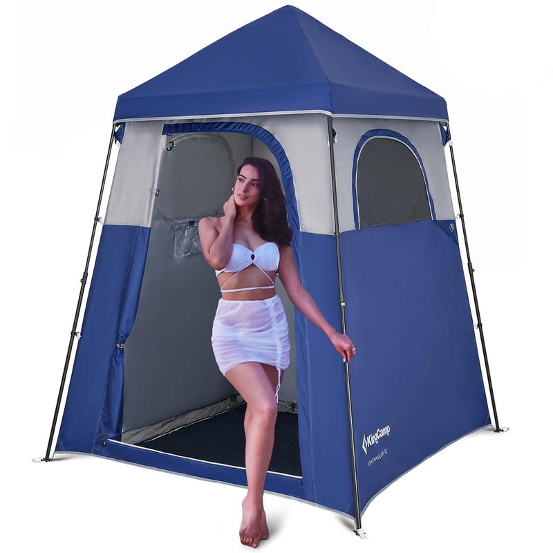 Load image into Gallery viewer, KingCamp Outdoor Shower Tents for Camping, Portable Instant Pop Up Privacy Tent
