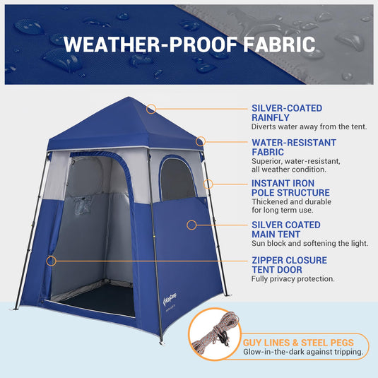 pop up tent shower KingCamp MARASUSA Q Portable Instant Pop Up 1-Room Privacy Tent – BRoadout