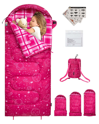 BRoadout happy holiday gifts KingCamp Galaxy Zoo C 300 Kids Sleeping Bag