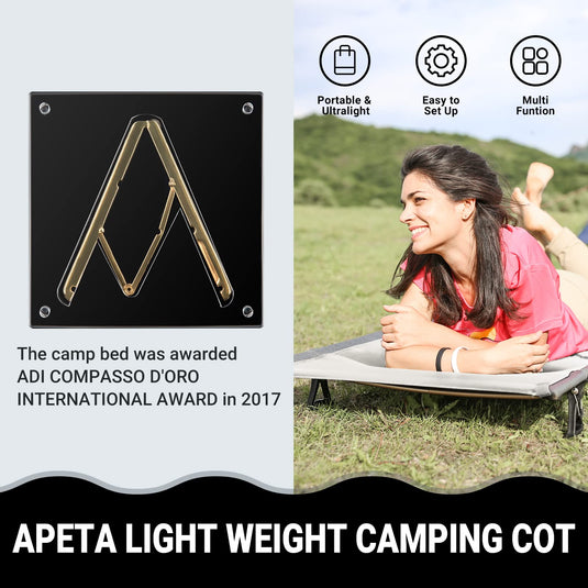 ATEPA Lectulo Ultralight Folding Cot Camping Cot