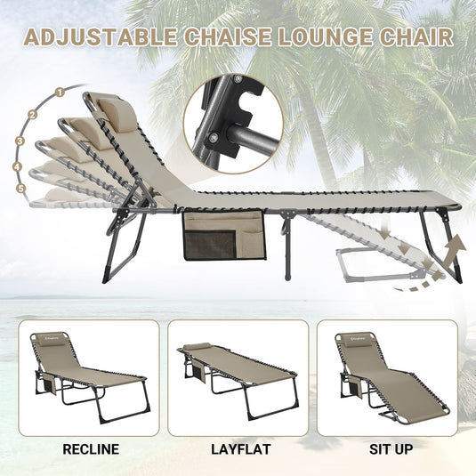 KingCamp BERLIN Classic Adjustable Cot Lounge Chair