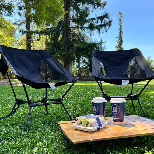 cliq campingstuhl ATEPA Ultraleichter quadratischer hoher Campingstuhl – BRoadout