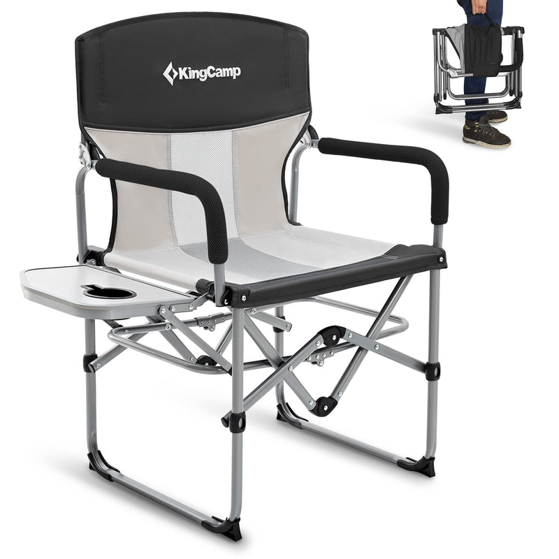 Load image into Gallery viewer, KingCamp Folding Large Director Chair with Non-slip Feet
