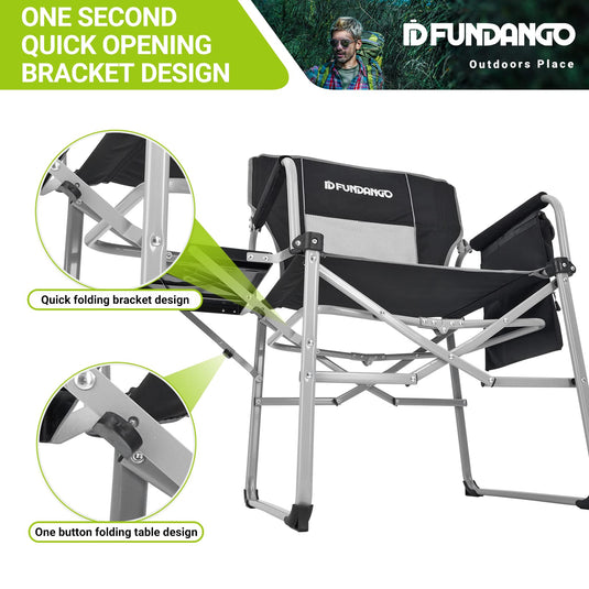 FUNDANGO Portable Director Chair