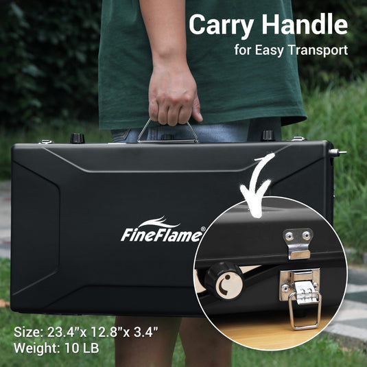 FINEFLAME Portable 3-Burner Camping Stove