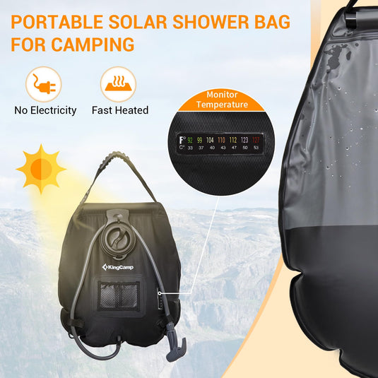 KingCamp Solar Shower Bag for Camping
