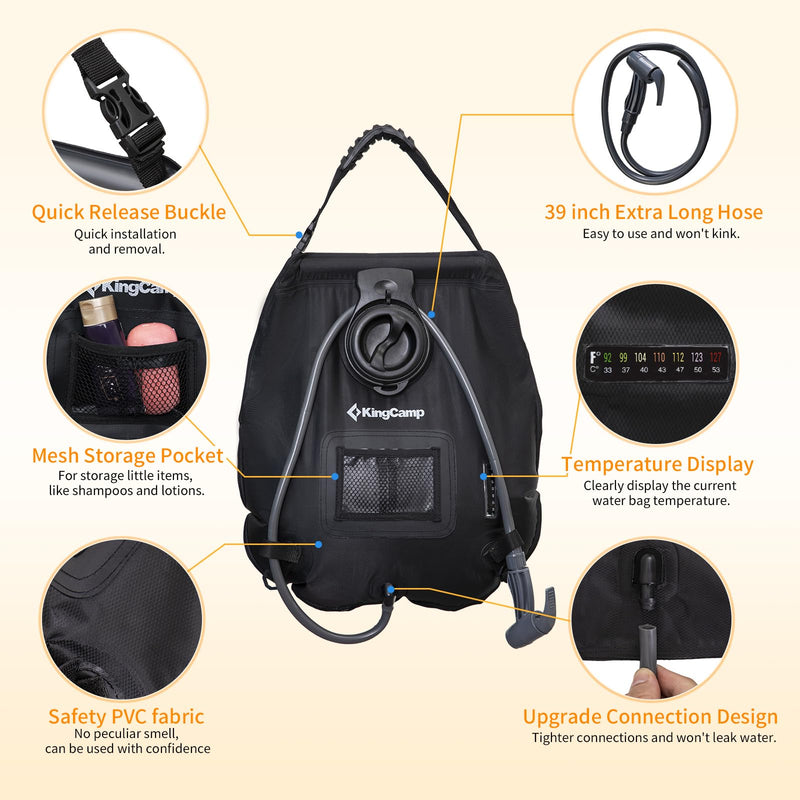 Load image into Gallery viewer, KingCamp Solar Shower Bag for Camping
