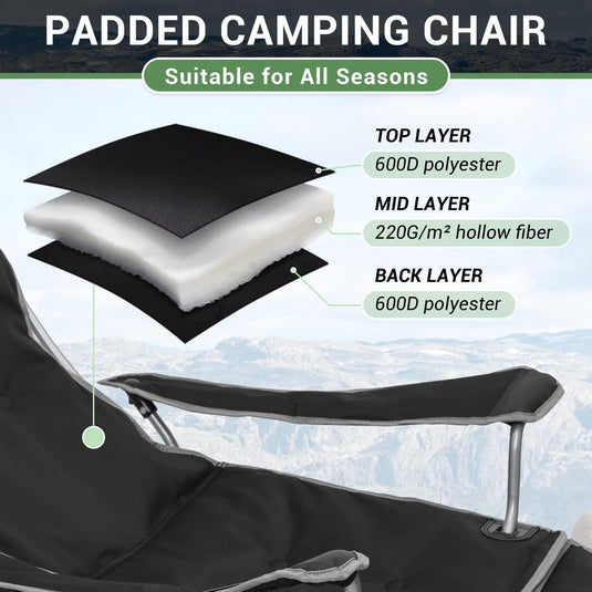 WEJOY Lightweight Foldable Stretch Lounge Chair