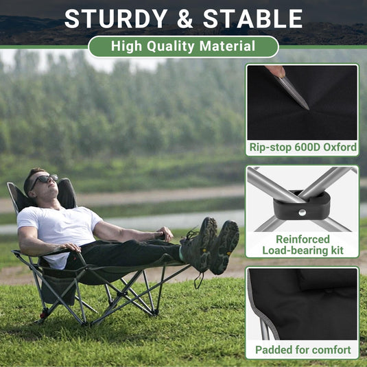 WEJOY Lightweight Foldable Stretch Lounge Chair