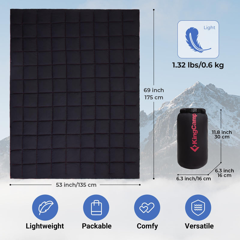 Load image into Gallery viewer, KingCamp Lightweight Camping Blanket Packable Picnic Blanket
