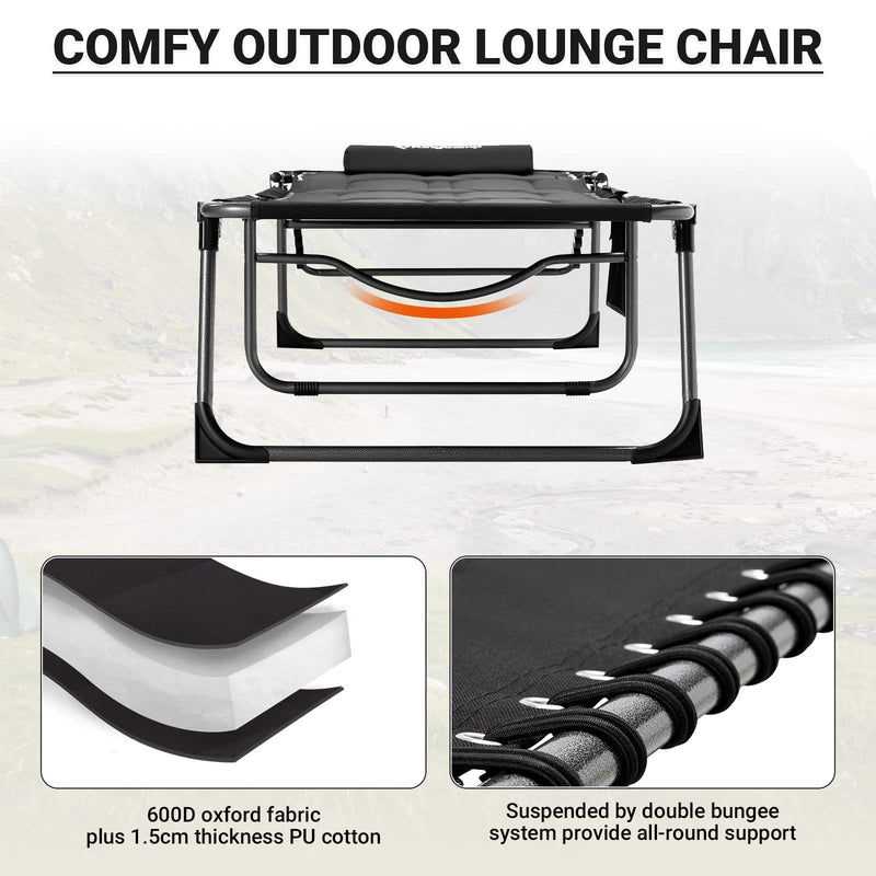 Load image into Gallery viewer, KingCamp Oversized Lounge Chair with Adjustable 5-Position
