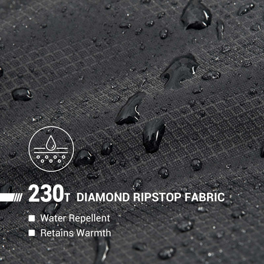 KingCamp FREESPACE 350 Flannel Sleeping Bag-Envelope With Hood Extra Large