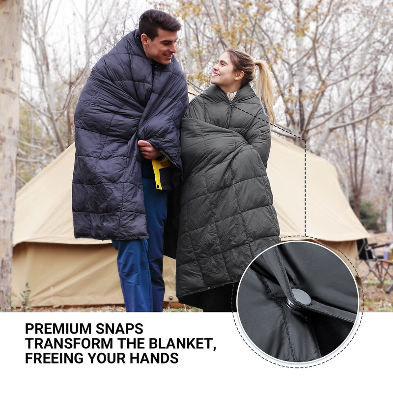 Load image into Gallery viewer, KingCamp Ultra Light Camping Blanket Black
