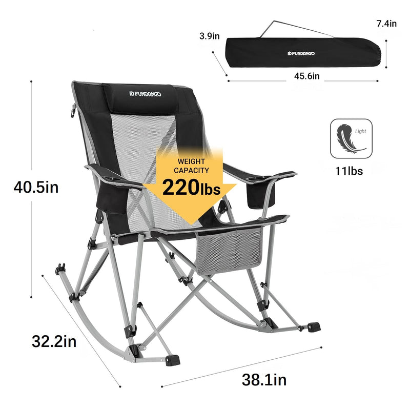 Load image into Gallery viewer, FUNDANGO Rocking Folding Chair
