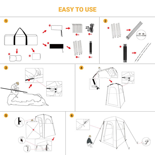 KingCamp MARASUSA Shower Tent Privacy Shelter