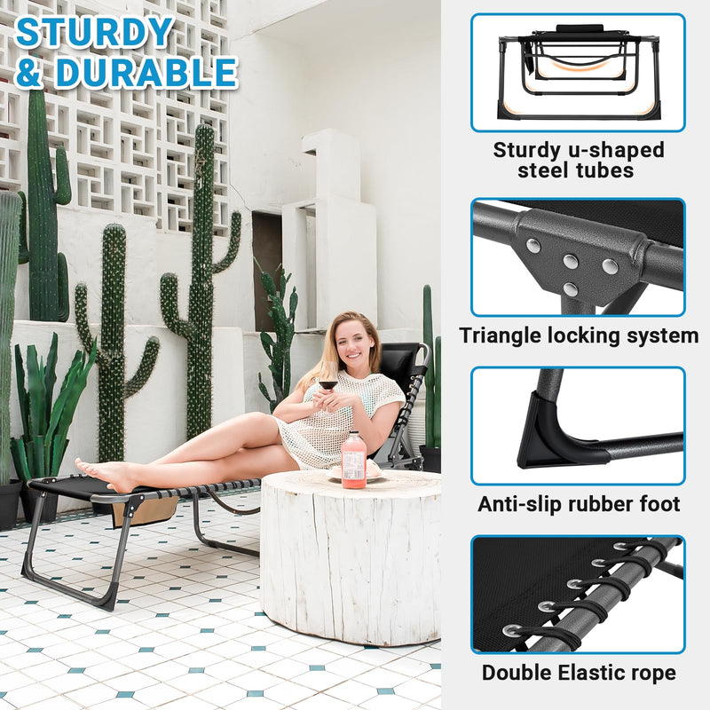 Load image into Gallery viewer, KingCamp HAMBURG 3-Folding Lounge Chair with Mattress
