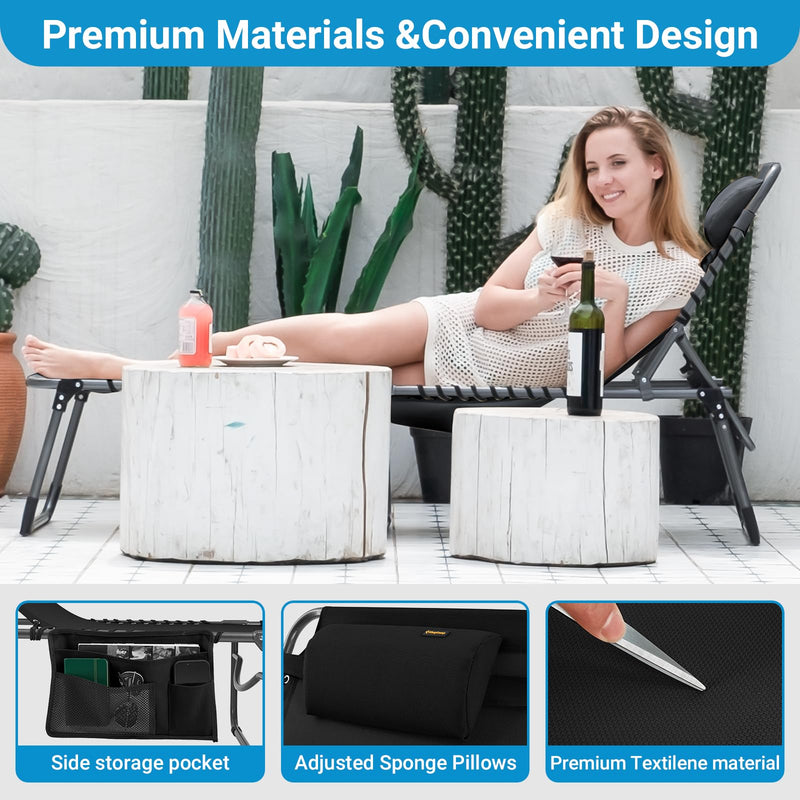 Load image into Gallery viewer, KingCamp HAMBURG 3-Folding Lounge Chair with Mattress
