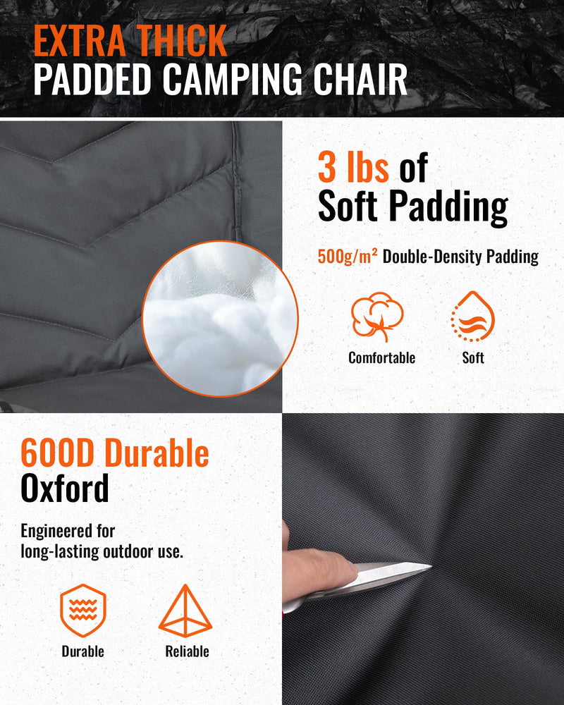 Load image into Gallery viewer, KingCamp CANNA C10 PLUS Oversized Padded Camping Chair
