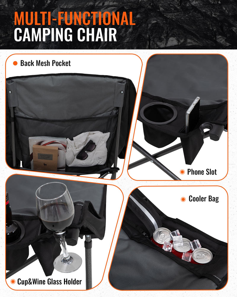Load image into Gallery viewer, KingCamp CANNA C10 PLUS Oversized Padded Camping Chair
