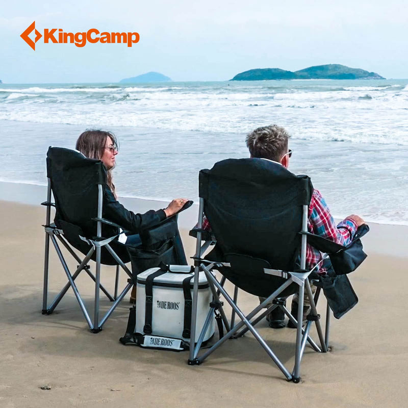 Load image into Gallery viewer, KingCamp SIMPSON Comfort Armchair Set of 2 Heavy Duty Camping Chair
