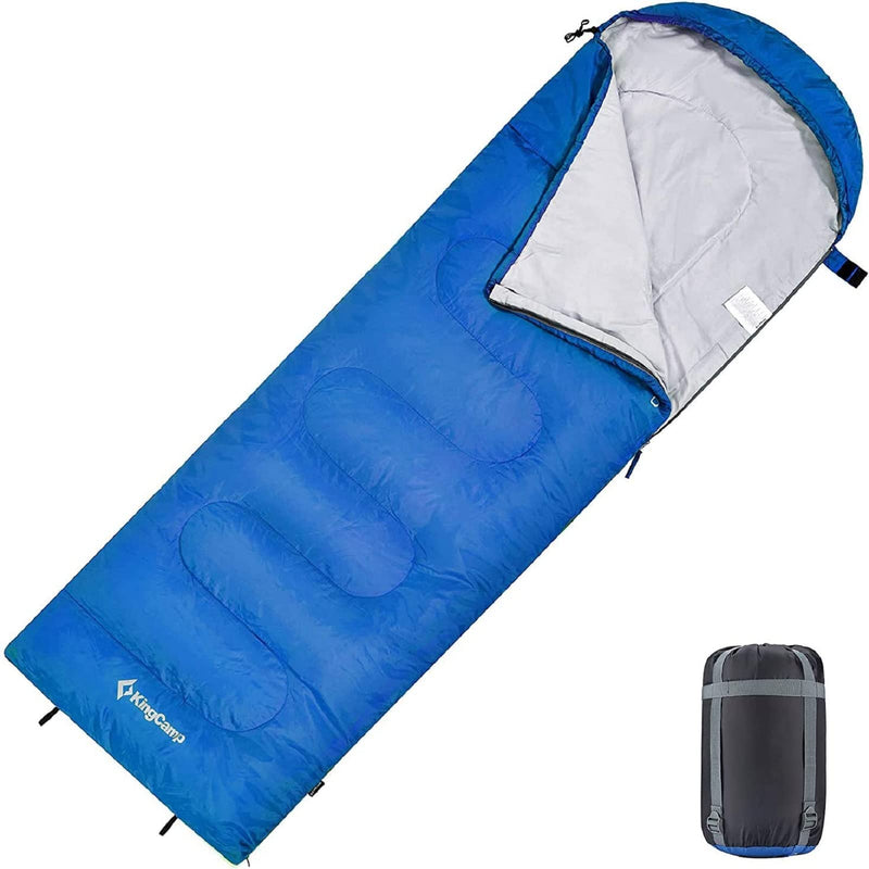 Load image into Gallery viewer, KingCamp Oasis 250+ Envelope Sleeping Bag With Hood
